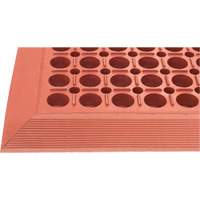Competitor Series Mats, Slotted, 3' x 5' x 7/8", Orange, Natural Rubber Moffatt Supply & Specialties