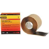 Scotch&reg; Rubber Mastic Tape 2228, 50.8 mm (2") x 3 m (10'), Black Moffatt Supply & Specialties