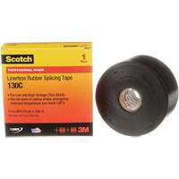 Scotch&reg; Professional Grade Linerless Rubber Splicing Tape, 50.8 mm (2") W x 9 m (30') L, 30 mils, Black Moffatt Supply & Specialties