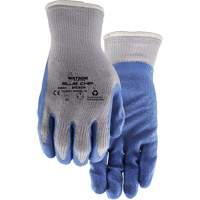 Gants enduits Stealth Blue Chip, Grand, R&ecirc;vetement Latex de caoutchouc, Calibre 10, Enveloppe en Polyester Moffatt Supply & Specialties