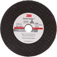 General-Purpose Cut-Off Wheel, 3" x 1/16", 3/8" Arbor, Type 27, Aluminum Oxide, 25000 RPM Moffatt Supply & Specialties