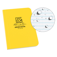 Livre m&eacute;mo, Couverture souple, Jaune, 112 Pages, 3-1/2" , 5"  Moffatt Supply & Specialties