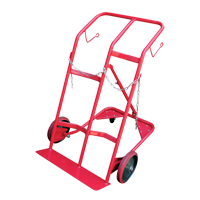Cylinder Cart, Mold-on Rubber Wheels, 25-1/2"W x 7"L Base, 350 lbs. Moffatt Supply & Specialties