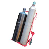 Cylinder Cart, Mold-on Rubber Wheels, 25-1/2"W x 7"L Base, 350 lbs. Moffatt Supply & Specialties