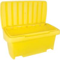 Heavy-Duty Outdoor Salt and Sand Storage Container, 24" x 48" x 24", 10 cu. Ft., Yellow Moffatt Supply & Specialties