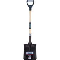Heavy-Duty Square Shovel, Hardwood, Carbon Steel Blade, D-Grip Handle, 30" Long Moffatt Supply & Specialties