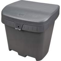 Salt & Sand Storage Bins, With Hasp, 21" x 27" x 26", 4.24 cu. ft., Grey Moffatt Supply & Specialties