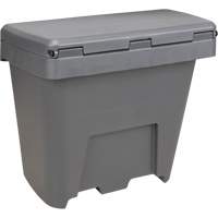Salt & Sand Storage Bins, With Hasp, 21" x 27" x 26", 4.24 cu. ft., Grey Moffatt Supply & Specialties