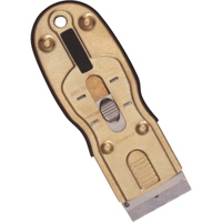 Grattoirs &agrave; lame de rasoir ergonomique, Lame Acier au carbone, Largeur 1-1/2", Manche Caoutchouc Moffatt Supply & Specialties