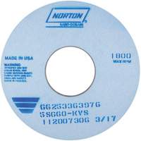 Tool Room Wheel, Type 01, Ceramic Alumina, 14" x 1" Moffatt Supply & Specialties