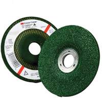 Green Corps Depressed Centre Wheel, 4-1/2" x 1/4", 7/8" Arbor, Aluminum Oxide, Type 27 Moffatt Supply & Specialties
