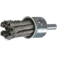 Knot Wire End Brush, 1" Dia., 0.02" Wire Dia., 1/4" Shank Moffatt Supply & Specialties