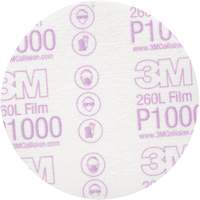 Hookit Finishing Film Disc, 5" Dia., P1000 Grit, Aluminum Oxide Moffatt Supply & Specialties