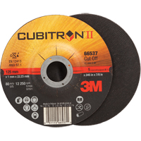 Cut-Off Wheels - CubitronII, 5" x 0.045", 7/8" Arbor, Type 27, Ceramic, 12250 RPM Moffatt Supply & Specialties