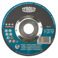 Premium 2 in 1 Thincut Cut-Off Wheel, 5" x 0.045", 7/8" Arbor, Type 27, Aluminum Oxide, 12250 RPM Moffatt Supply & Specialties