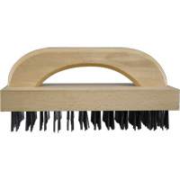 Brosses bloc de boucher &agrave; fils plats, Fil en acier plat, 8 x 12 rangs de fils, Longueur 9" Moffatt Supply & Specialties