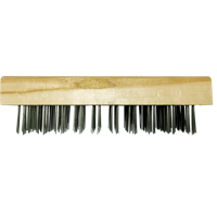 Brosses bloc de boucher &agrave; fils plats, Fil en acier plat, 5 x 10 rangs de fils, Longueur 7-5/8" Moffatt Supply & Specialties