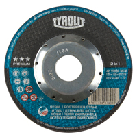 Premium 2 In 1 Thincut Cut-Off Wheel, 4-1/2" x 0.045", 7/8" Arbor, Type 27, Aluminum Oxide, 13300 RPM Moffatt Supply & Specialties