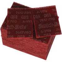 Scotch-Brite 7447 Hand Pads, Aluminum Oxide, 9" x 6", Very Fine Grit Moffatt Supply & Specialties