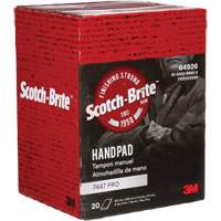 Scotch-Brite 7447 Hand Pads, Aluminum Oxide, 9" x 6", Very Fine Grit Moffatt Supply & Specialties