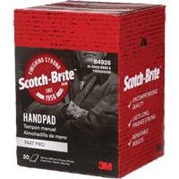 Scotch-Brite 7447 Hand Pads, Aluminum Oxide, 9" x 6", Very Fine Grit Moffatt Supply & Specialties