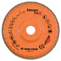 Disques &agrave; lamelles Enduro-Flex, 6" x 7/8", Type 27, Grain 40, Zirconium Moffatt Supply & Specialties