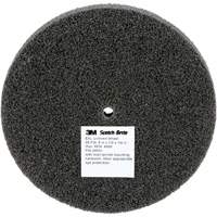 Scotch-Brite EXL Unitized Wheel, 5" x 1/2", 1/4" Arbor, Fine Grit, Silicon Carbide Moffatt Supply & Specialties