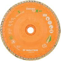 Disque &agrave; lamelles vissable Enduro-Flex Alu, 4-1/2" x 5/8"-11, Type 27, Grain 40, Alumine de zirconium Moffatt Supply & Specialties