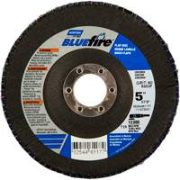 Disque &agrave; lamelles BlueFire, 5" x 7/8", Type 29, Grain 36, Alumine de zirconium Moffatt Supply & Specialties