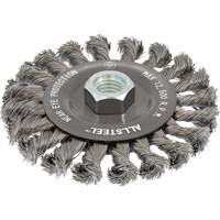 AllSteel Wire Brush, 4-1/2" Dia., 0.02" Fill, 5/8"-11 Arbor, Steel Moffatt Supply & Specialties