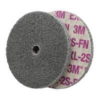 Scotch-Brite EXL Unitized Wheel, 6" x 1/4", 1/4" Arbor, Fine Grit, Aluminum Oxide/Ceramic/Zirconium Moffatt Supply & Specialties