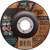 Quantum3 RightCut Cutting Wheel, 4-1/2" x 1/16", 7/8" Arbor, Type 27, Ceramic Alumina, 13580 RPM Moffatt Supply & Specialties
