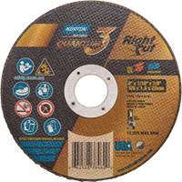 Quantum3 RightCut  Small Diameter Cut-Off Wheel, 5" x 1/16", 7/8" Arbor, Type 01/41, Ceramic Alumina, 12225 RPM Moffatt Supply & Specialties