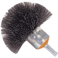 Spherical Mounted Crimped Wire Brush, 1-1/2", 0.008" Fill, 1/4" Shank Moffatt Supply & Specialties