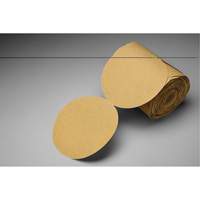 Disque abrasif dor&eacute; en rouleau de papier Stikit, 6" dia., Grain P150, Oxyde d'aluminium Moffatt Supply & Specialties