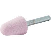 Meule mont&eacute;e vitrifi&eacute;e, A5, Oxyde d'aluminium, 3/4" dia., 1-1/8" lo, 80 Grain Moffatt Supply & Specialties