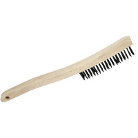 3LH Brosse m&eacute;tallique manuelle, Acier au carbone, 3 x 19 rangs de fils, Longueur 13-3/4" Moffatt Supply & Specialties