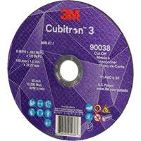 Cubitron 3 Cut-Off Wheel, 6" x 0.045", Type T27, Ceramic, 10200 RPM Moffatt Supply & Specialties