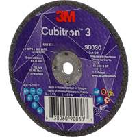 Cubitron 3 Cut-Off Wheel, 3" x 0.035", 1/4" Arbor, Type T1, Ceramic, 21000 RPM Moffatt Supply & Specialties