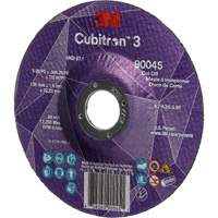 Cubitron™ 3 Cut-Off Wheel, 5" x 0.045", 7/8" Arbor, Type T27, Ceramic, 12250 RPM NY551 | Moffatt Supply & Specialties