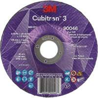 Cubitron 3 Cut-Off Wheel, 5" x 0.09", 7/8" Arbor, Type T27, Ceramic, 12250 RPM Moffatt Supply & Specialties