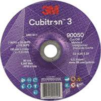 Cubitron 3 Cut-Off Wheel, 7" x 0.09", 7/8" Arbor, Type T27, Ceramic, 8500 RPM Moffatt Supply & Specialties