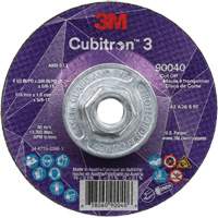 Cubitron 3 Cut-Off Wheel, 4-1/2" x 0.045", 5/8"-11 Arbor, Type T27, Ceramic, 13300 RPM Moffatt Supply & Specialties