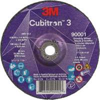Cubitron 3 Depressed Centre Grinding Wheel, 4" x 1/4", 3/8" Arbor, Ceramic, Type T27 Moffatt Supply & Specialties