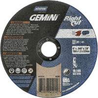 Gemini RightCut Right Angle Cut-Off Wheel, 6" x 0.045", 7/8" Arbor, Type 01/41, Aluminum Oxide, 10185 RPM Moffatt Supply & Specialties