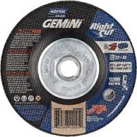 Gemini RightCut Right Angle Cut-Off Wheel, 4-1/2" x 0.045", 5/8"-11 Arbor, Type 27/42, Aluminum Oxide, 13580 RPM Moffatt Supply & Specialties