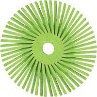 Brosse radiale en soies de pr&eacute;cision type A PN-RB Scotch-Brite , C&eacute;ramique, Grain 50+, 3" dia. Moffatt Supply & Specialties