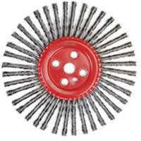 Stringer Bead Knot Wire Brush, 12" Dia., 0.035" Fill, 1" Arbor, Steel Moffatt Supply & Specialties