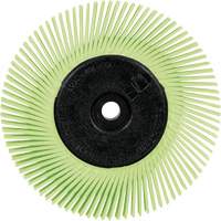 Scotch-Brite Type A Precision Radial Bristle Brush PN-RB with Adapter, Ceramic, 50+ Grit, 6" Dia. Moffatt Supply & Specialties