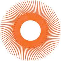 Scotch-Brite Type C Precision Radial Bristle Brush PN-RB without Adapter, Ceramic, 80+ Grit, 7-5/8" Dia. Moffatt Supply & Specialties